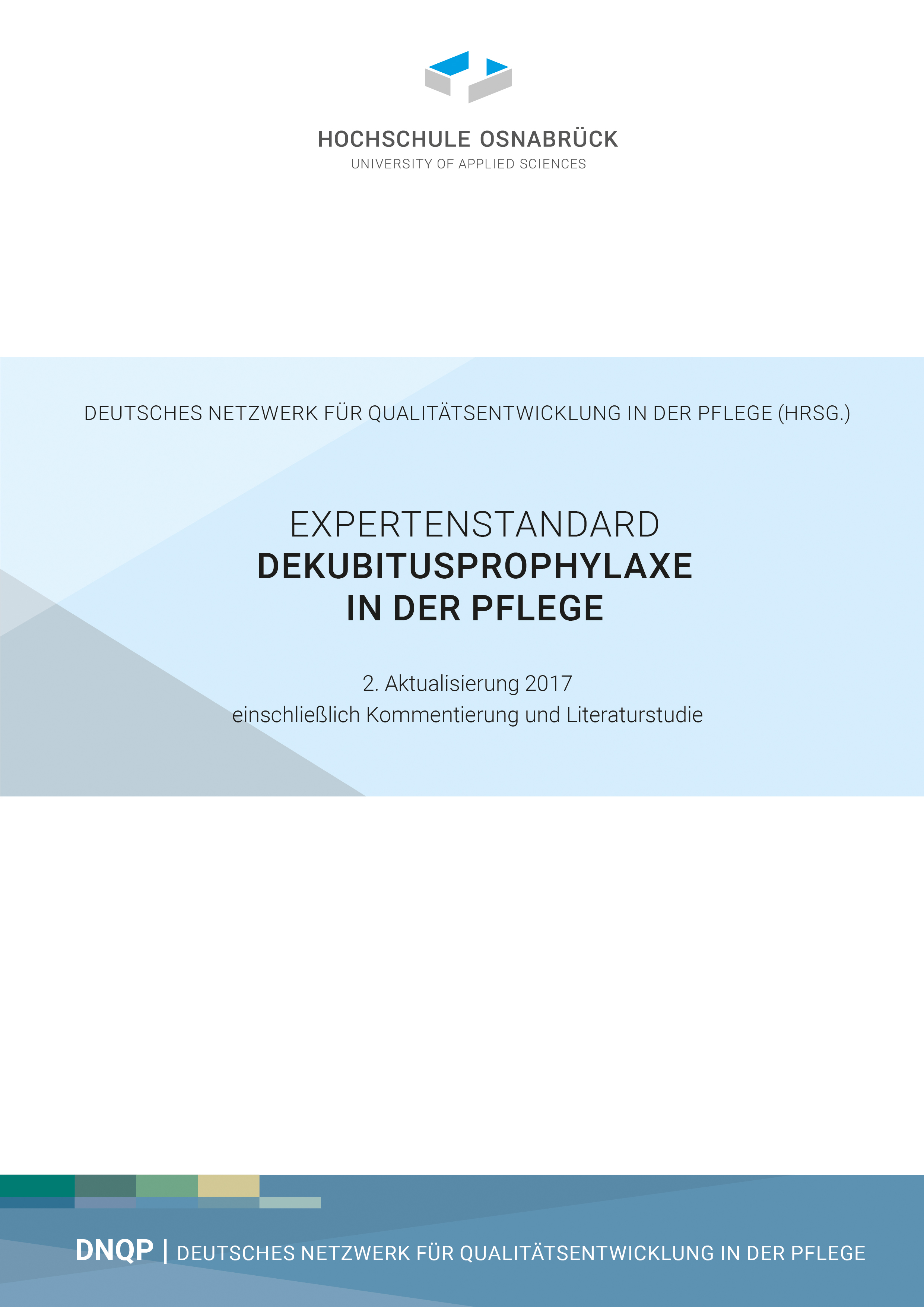 Deckblatt Dekubitusprophylaxe