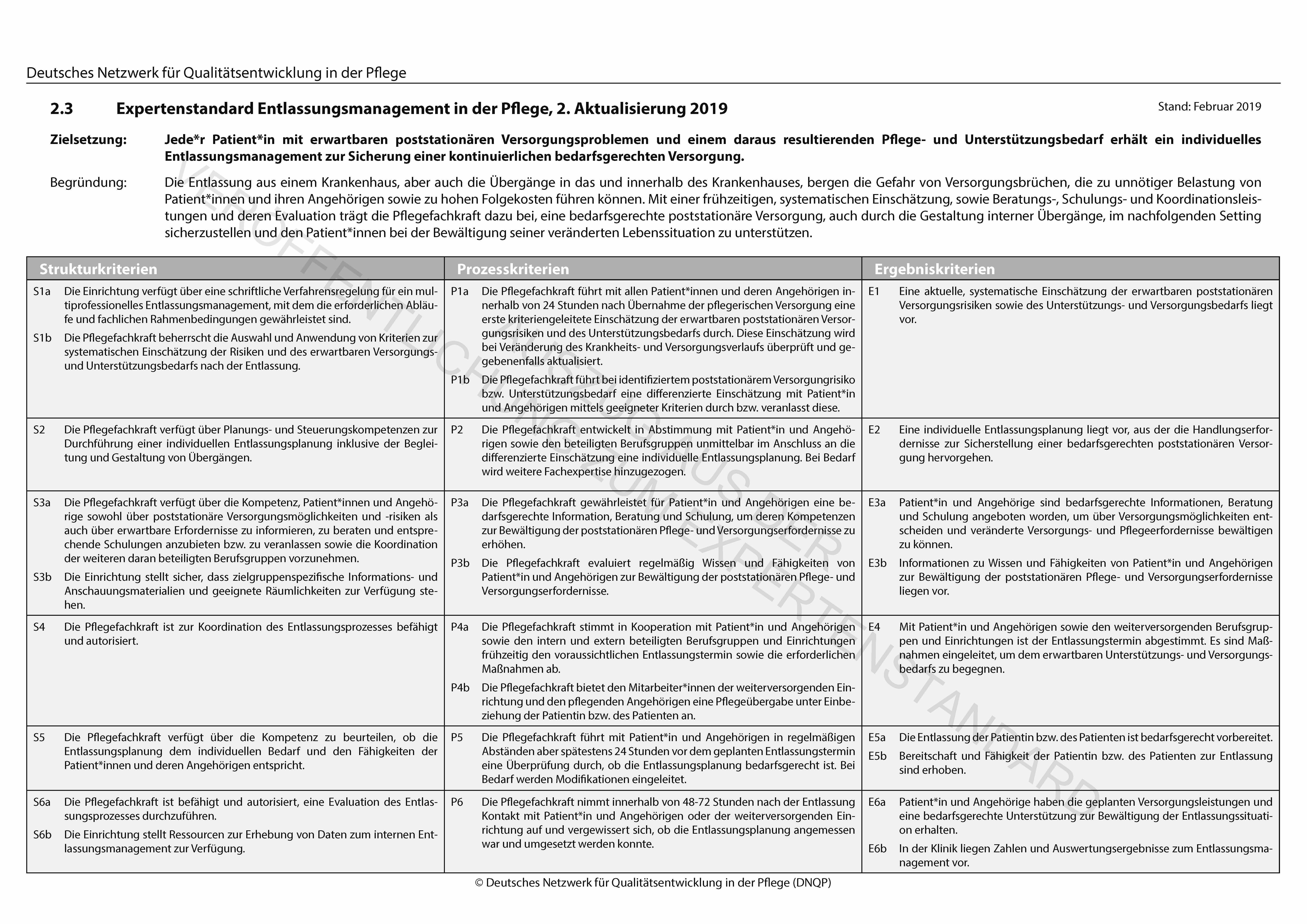 Entlassungsmanagement